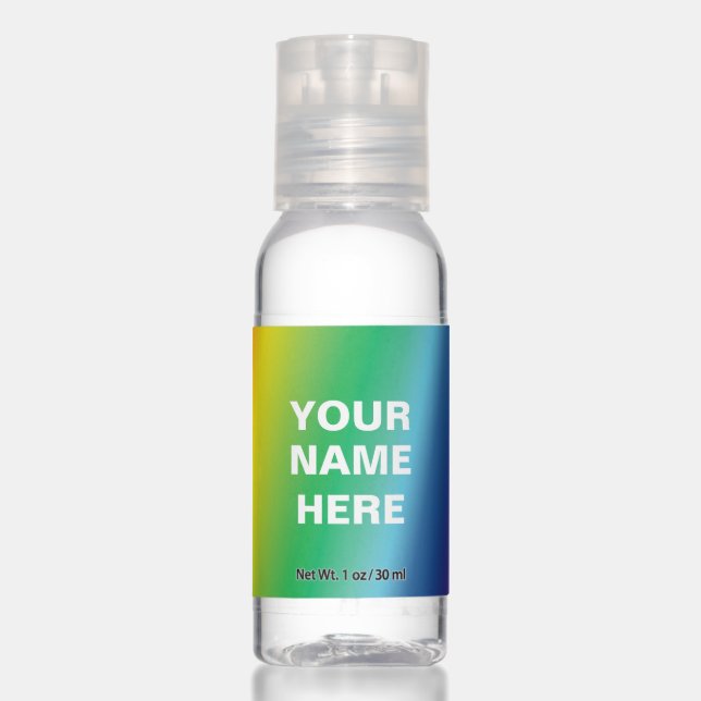 Customize it with your name - Travel Bottle Set Hand Sanitizer (Front)