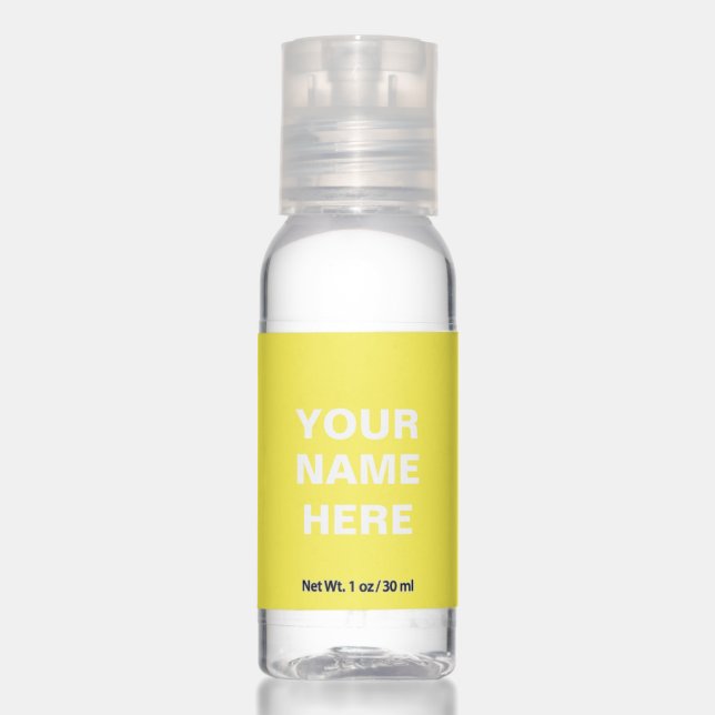 Customize it with your name - Travel Bottle Set Hand Sanitizer (Front)