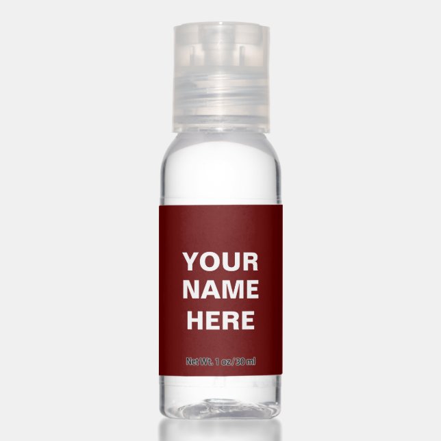 Customize it with your name - Travel Bottle Set Hand Sanitizer (Front)