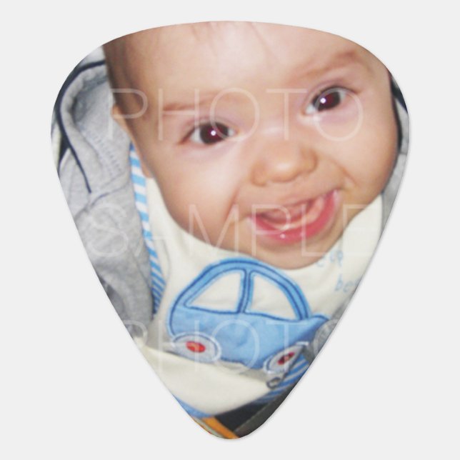 Customize it with Your photo and text Guitar pick (Front)