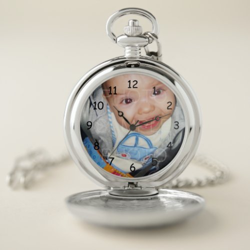 Customize it with Your photo clock face Pocket Watch