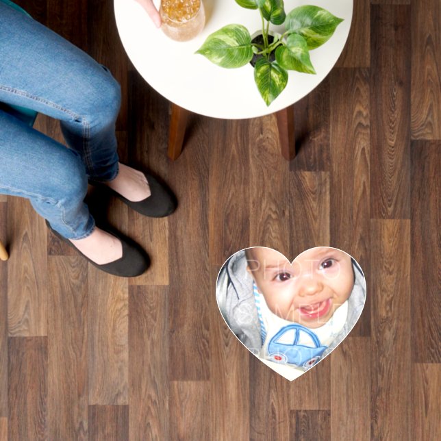 Customize it with Your photo heart Floor Decals (Floor)