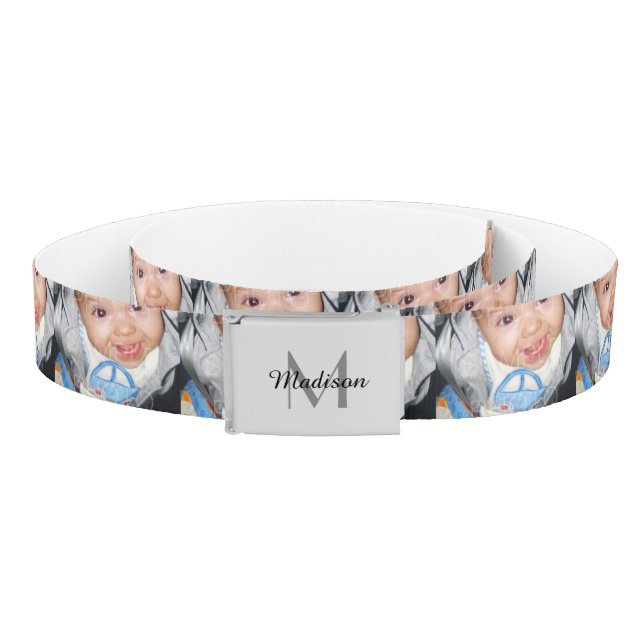 Customize it with Your photo pattern and Monogram Belt (Coil)