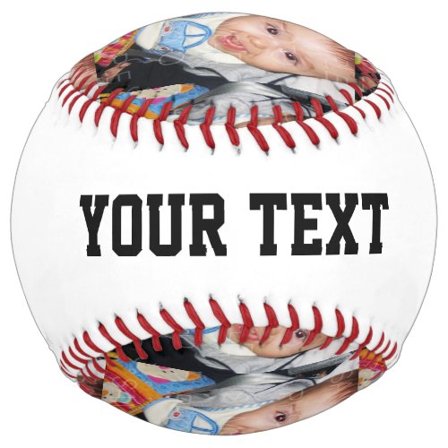 Customize it with Your photo pattern and text Softball