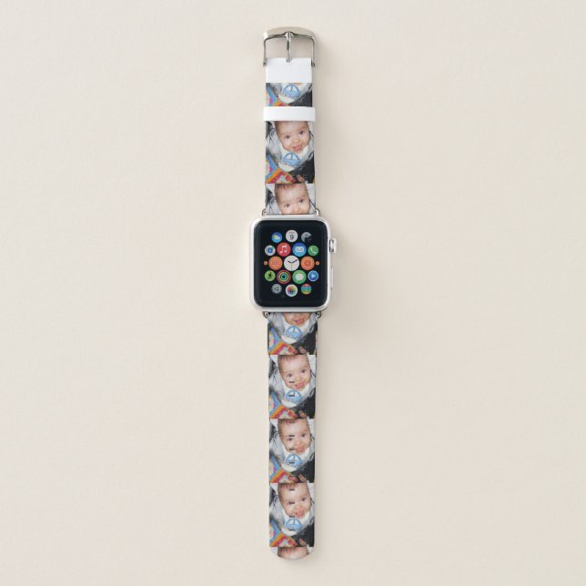 Customize it with Your photo pattern Apple Watch Band (Front)