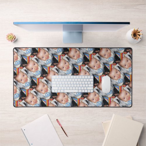 Customize it with Your photo pattern Desk Mat