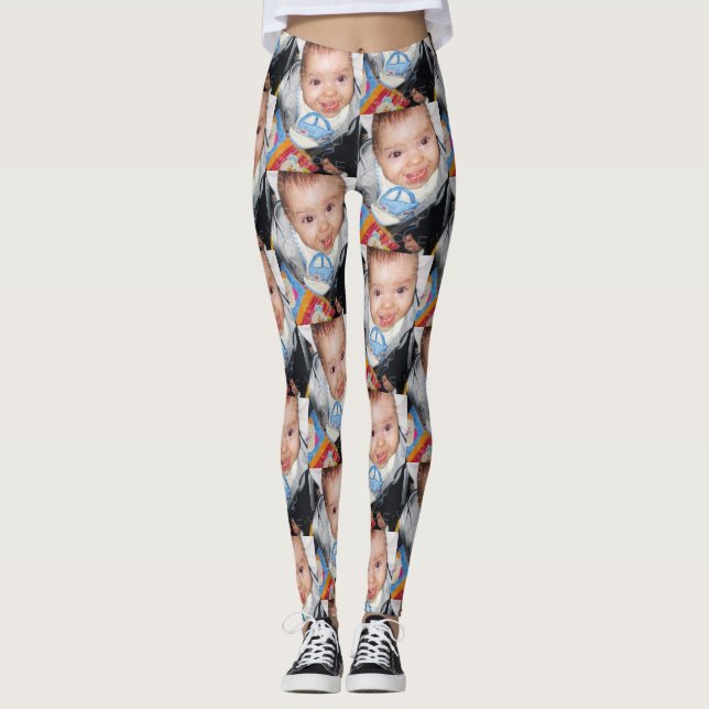 Customize it with Your photo pattern Leggings (Front)