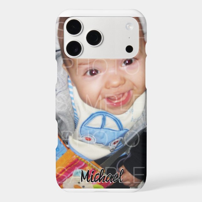 Customize it with Your photo personalize name iPhone Case (Back)