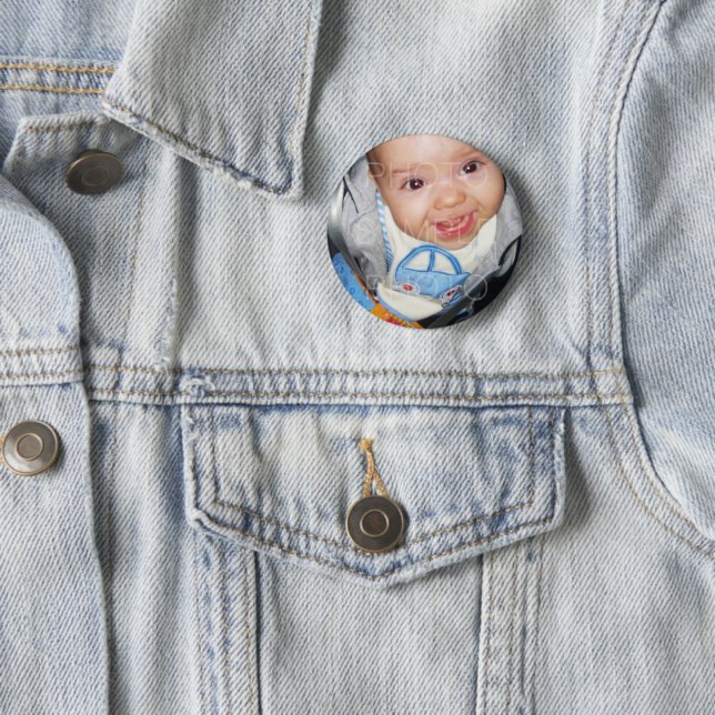 Customize it with Your photo Pinback Button (In Situ)