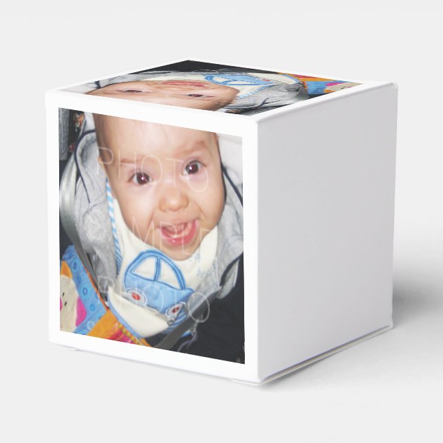 Customize it with Your photos Favor Boxes (Back Side)