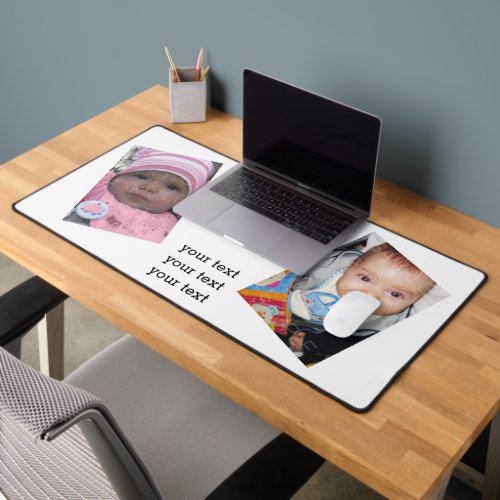 Customize it with Your photos Your text Desk Mat
