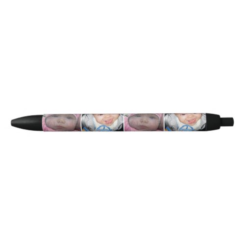 Customize it with Your two photos collage Black Ink Pen