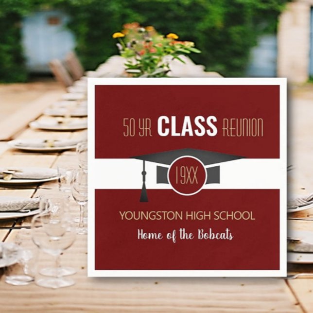 Customize it! Your Year & School Reunion Napkins (Creator Uploaded)