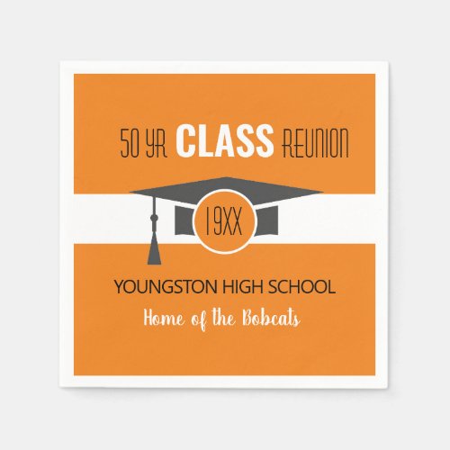 Customize it Your Year  School Reunion Napkins