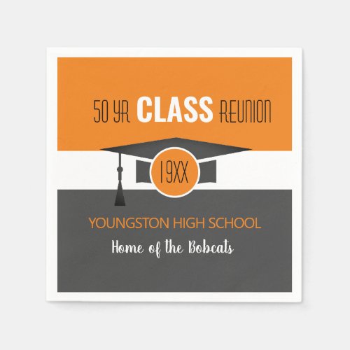 Customize it Your Year  School Reunion Napkins