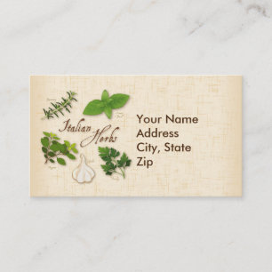 Customize Italian Herbs Business Card