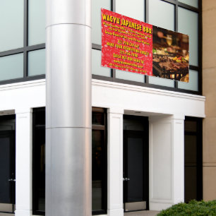 Customize Japanese Barbecue Large Promotional  Banner