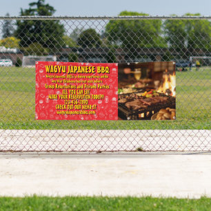 Customize Japanese Barbecue Promotional  Banner