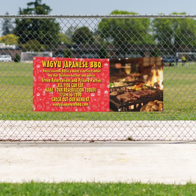 Customize Japanese Barbecue Promotional  Banner (Insitu)