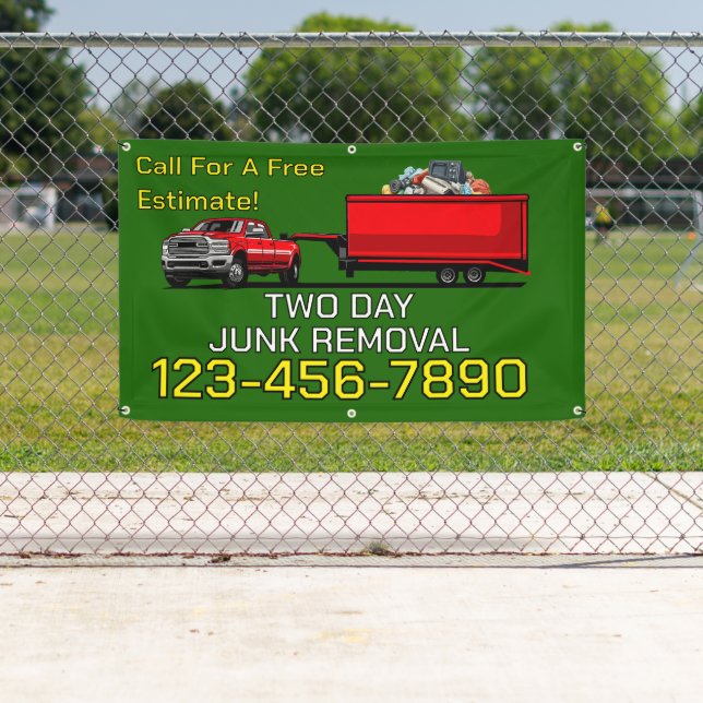 Customize Junk Removal Business Promotional Banner (Insitu)