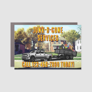 Customize Junk Trash Hauling Service Promotional Car Magnet