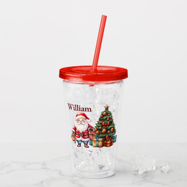 Customize Kids Christmas Acrylic Tumbler (Back Ice)