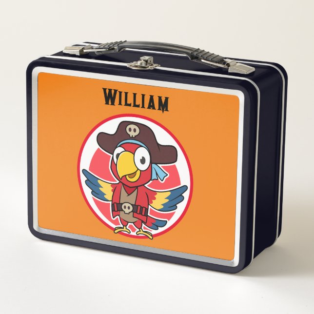 Customize Kids Pirate Theme Lunch Box (Front)