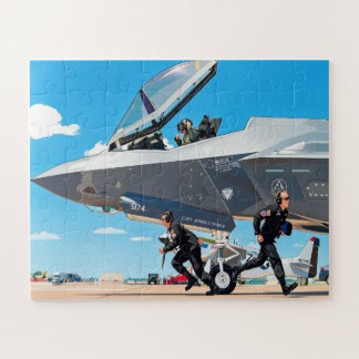 Customize Kids Pre Flight F-35 Lightning II Name Jigsaw Puzzle