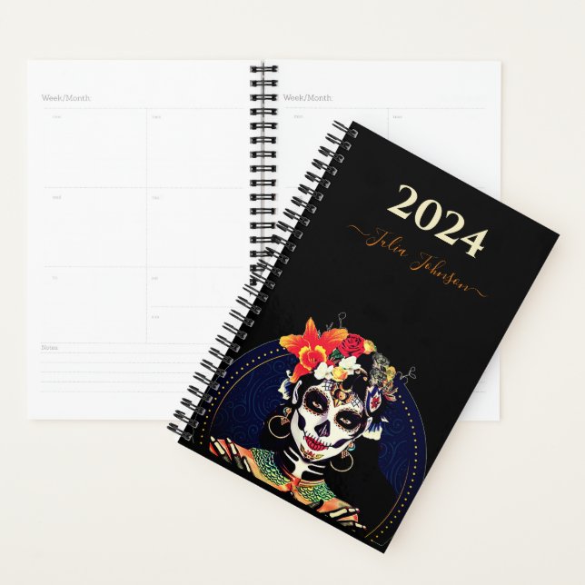 Customize LA CATRINA SUGAR SKULL 2024 Diary Agenda (Display)