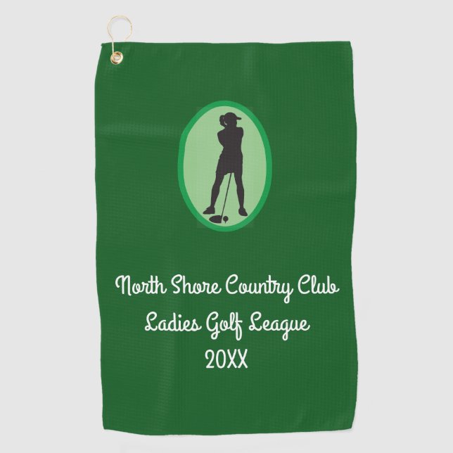 Customize Ladies League Golf Towel (Front)