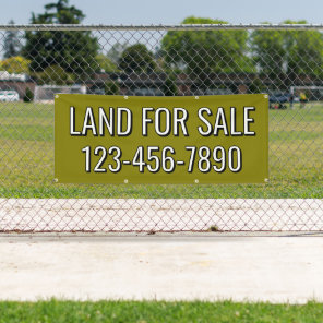 Customize Land For Sale or Lease Fence Line Banner