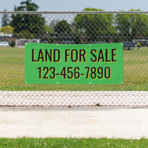 Customize Land For Sale or Lease Fence Line Banner