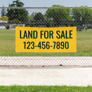 Customize Land For Sale or Lease Fence Line Banner