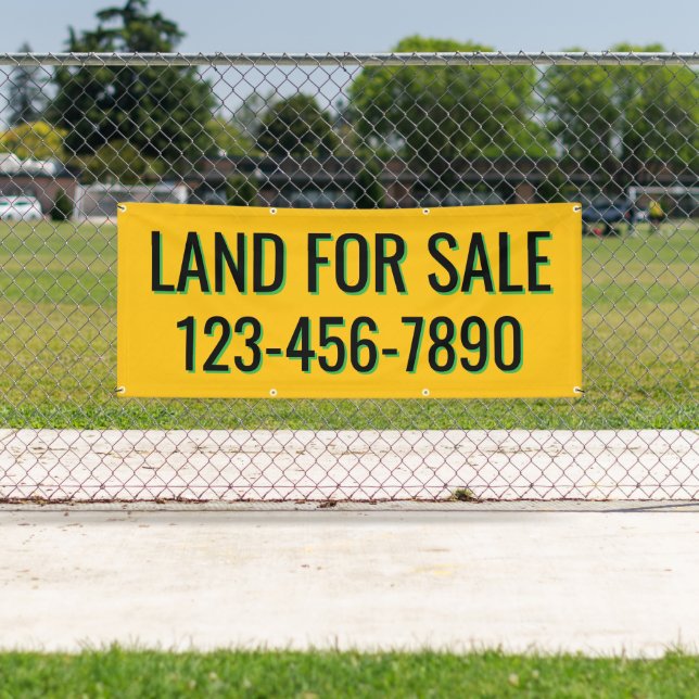 Customize Land For Sale or Lease Fence Line Banner (Insitu)