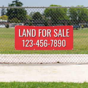Customize Land For Sale or Lease Fence Line Banner
