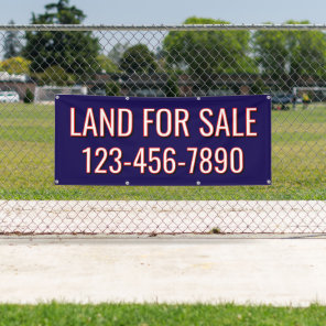 Customize Land For Sale or Lease Fence Line Banner