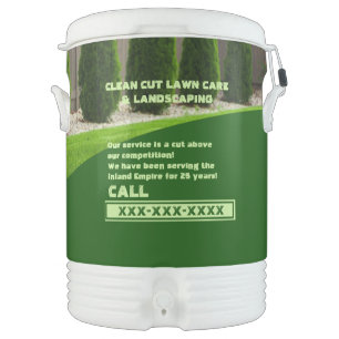 Customize Lawn Care Business Truck Beverage Cooler