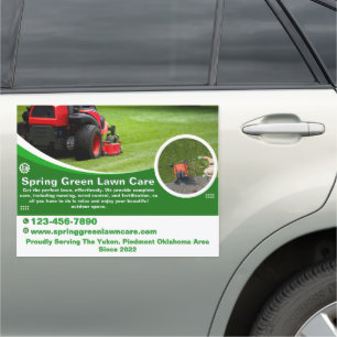 Customize Lawn Care Business Truck Van Car Magnet