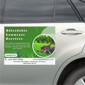 Customize Lawncare Services Promotional Truck  Car Magnet