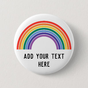 Customize LGBT Pride Rainbow Button