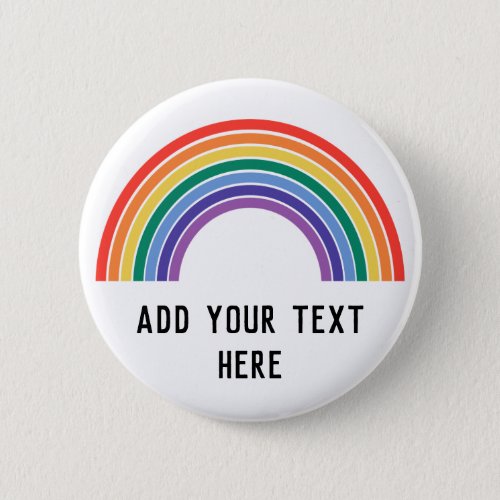 Customize LGBT Pride Rainbow Button