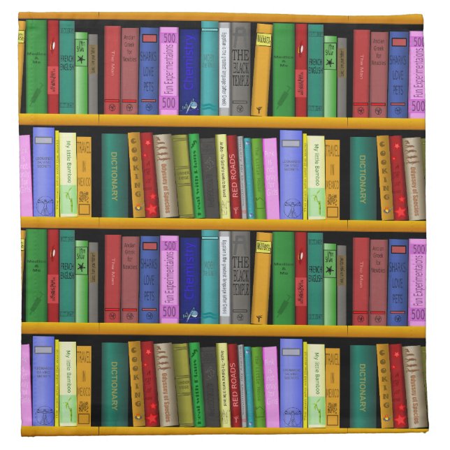 Customize Library Design Cloth Napkin (Front)