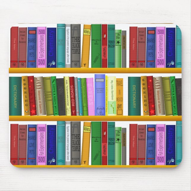 Customize Library Design Mouse Pad (Front)