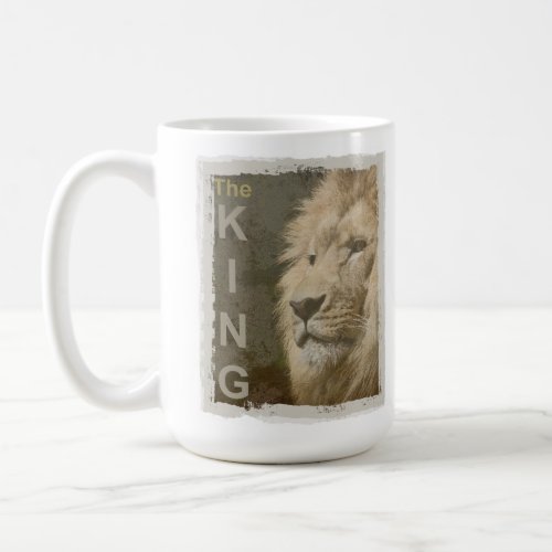 Customize Lion Head Animal King Elegant Trendy Coffee Mug