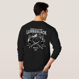Customize Lumberjack Crossed Axes Way of Life Sinc T-Shirt