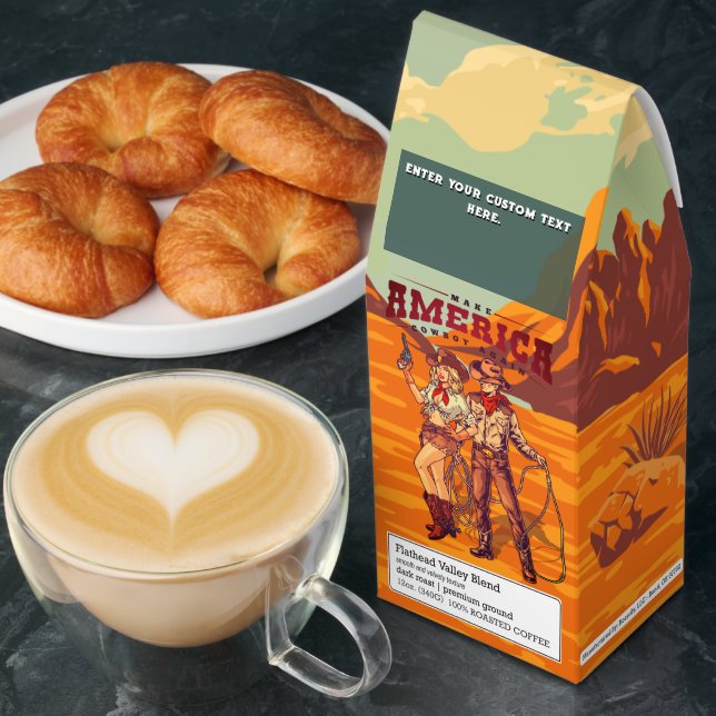 Customize Make America Cowboy Cowgirl Again Gift Roasted Coffee (Breakfast)