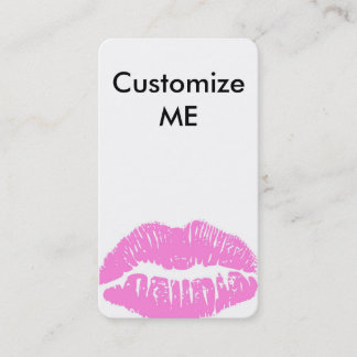 Customize ME! Light Pink Lips Business card