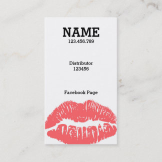 Customize ME! Light Pink Lips Business card