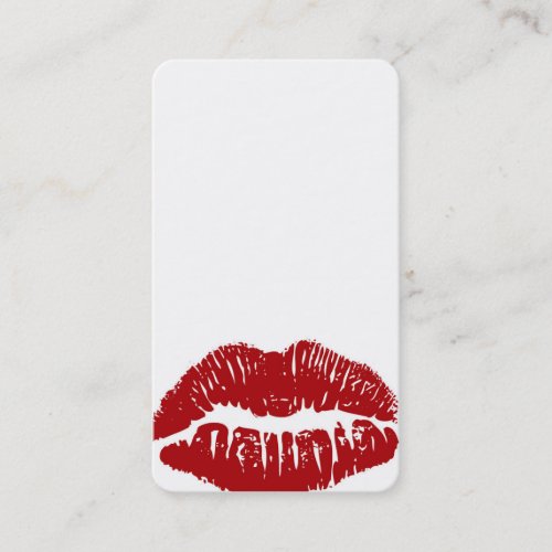 Customize ME Red Lips Business card