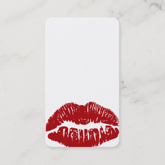 Customize ME! Red Lips Business card (Front)
